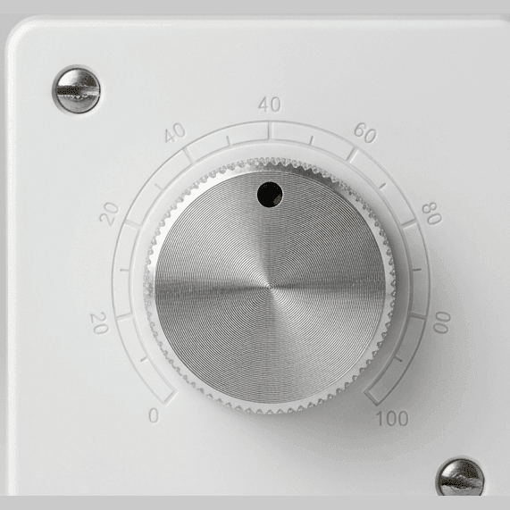 Photorealistic rotary dimmer switch