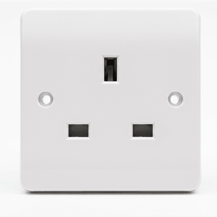 Photorealistic socket outlet (3-pin uk type g)