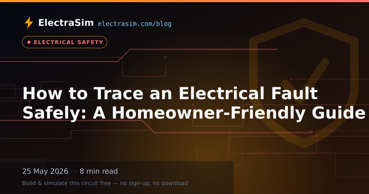 How to Trace an Electrical Fault Safely: A Homeowner-Friendly Guide