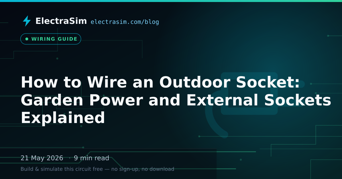 How to Wire an Outdoor Socket: Garden Power and External Sockets Explained