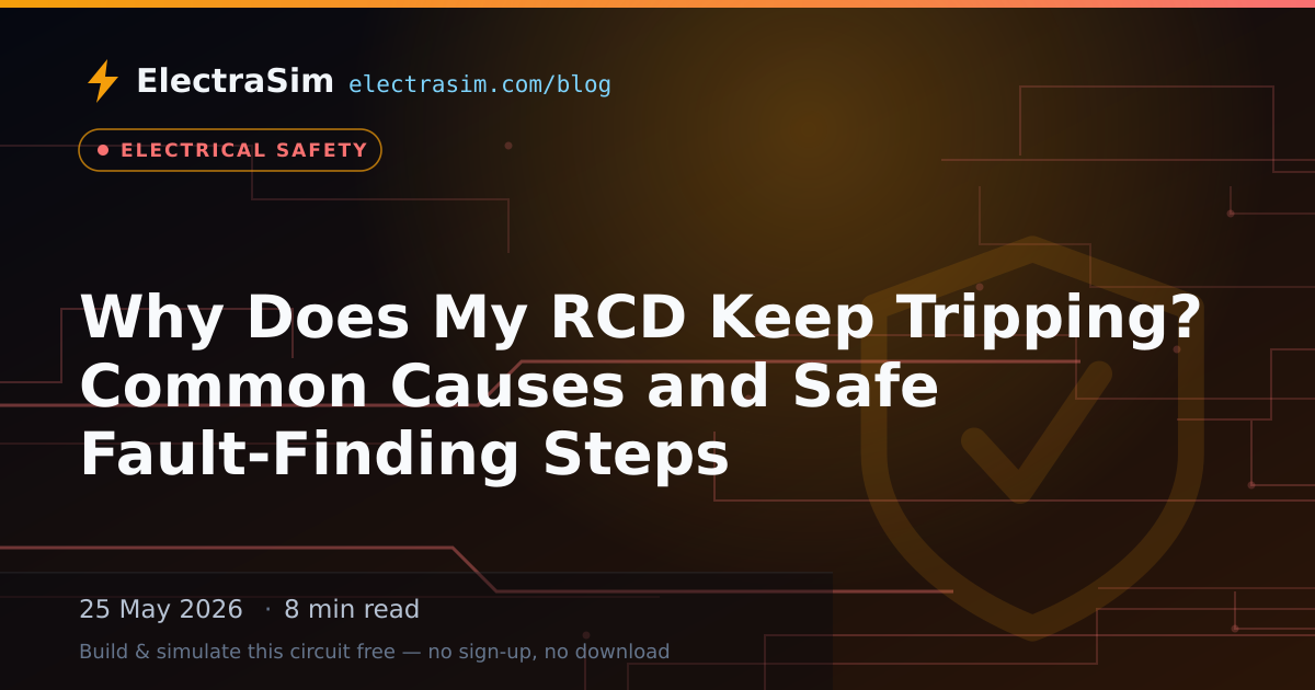 Why Does My RCD Keep Tripping? Common Causes and Safe Fault-Finding Steps